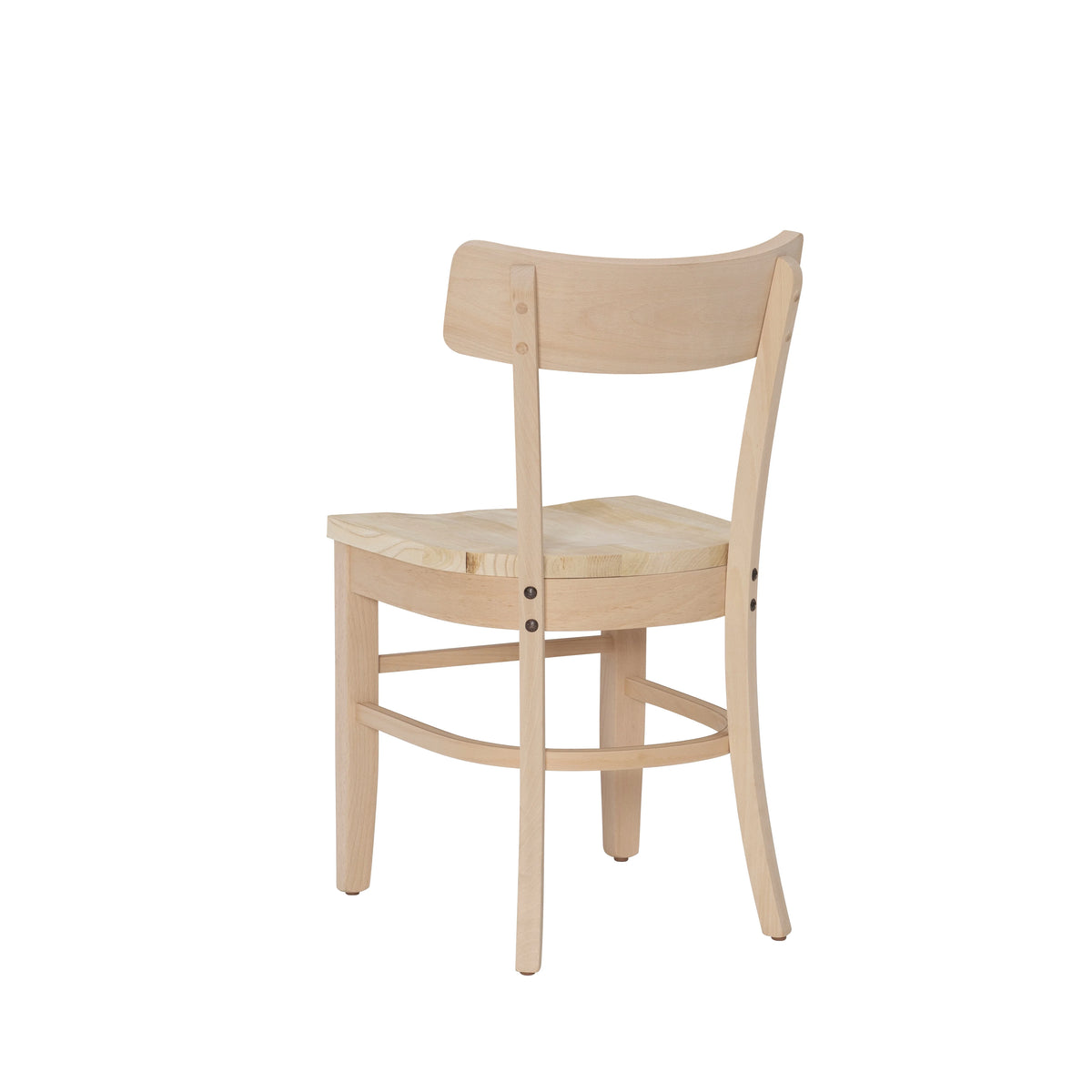 Unfinished Wood Dining Accent Chair, Set of 2 V7954