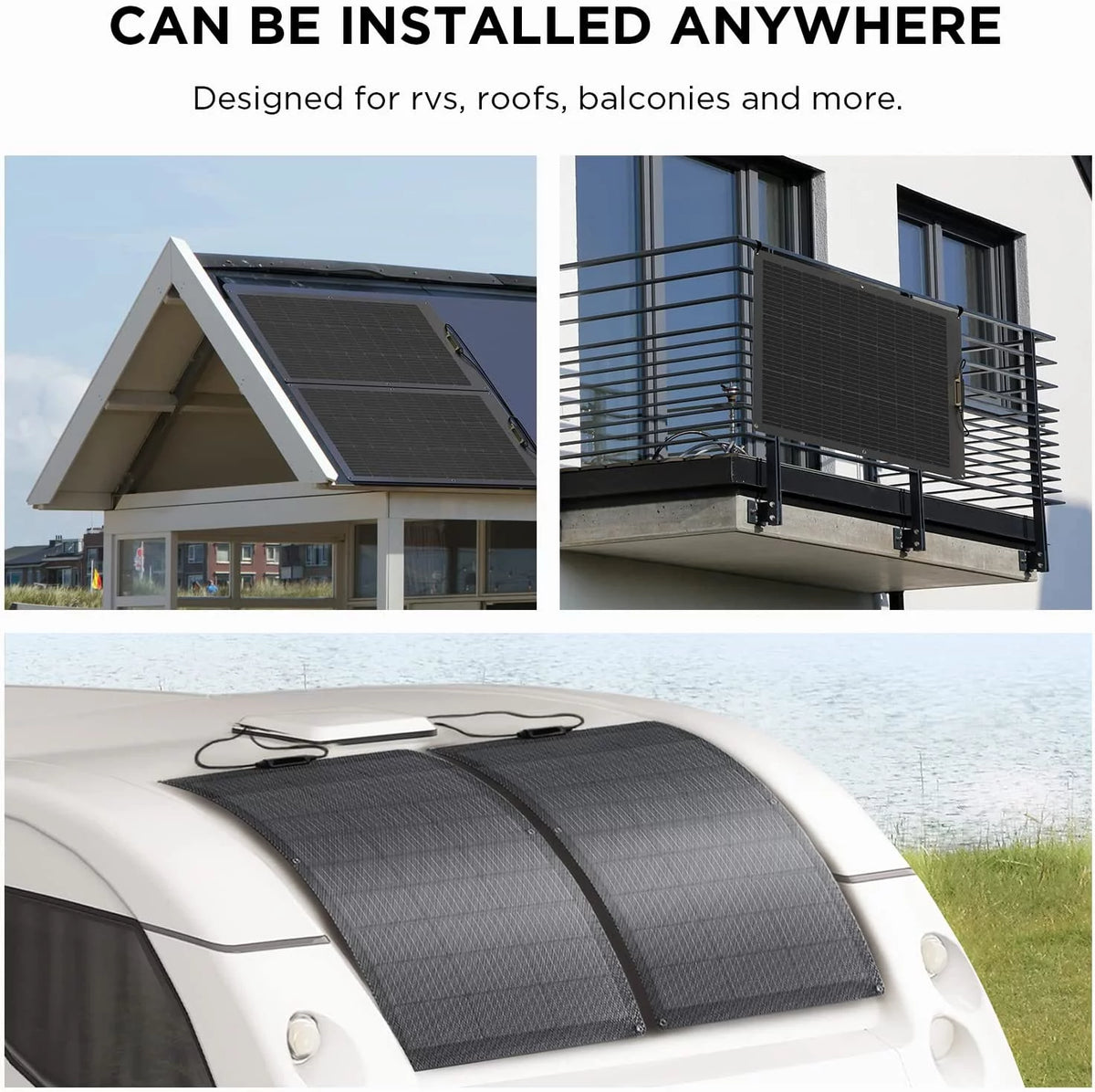 100W Flexible Solar Panel IP68 Waterproofing V252068