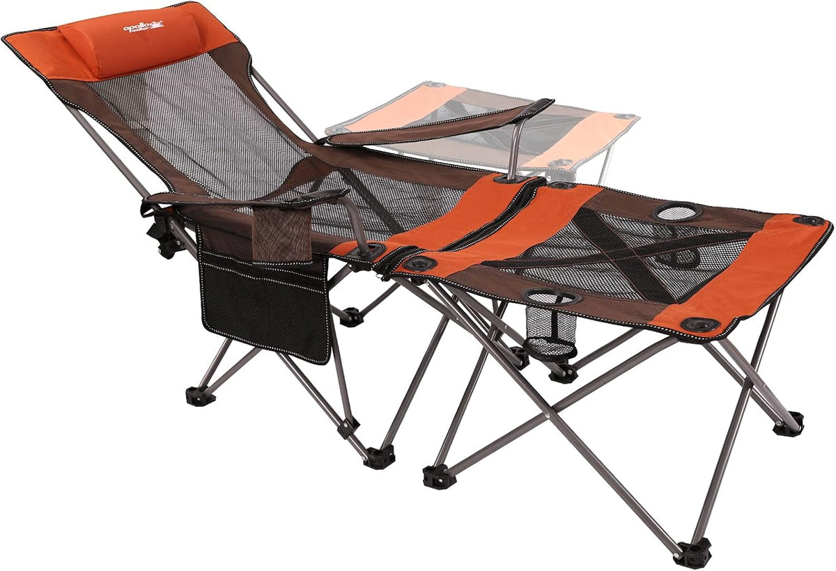 Mesh Folding Reclining Camping Chair with Carry Bag X308222