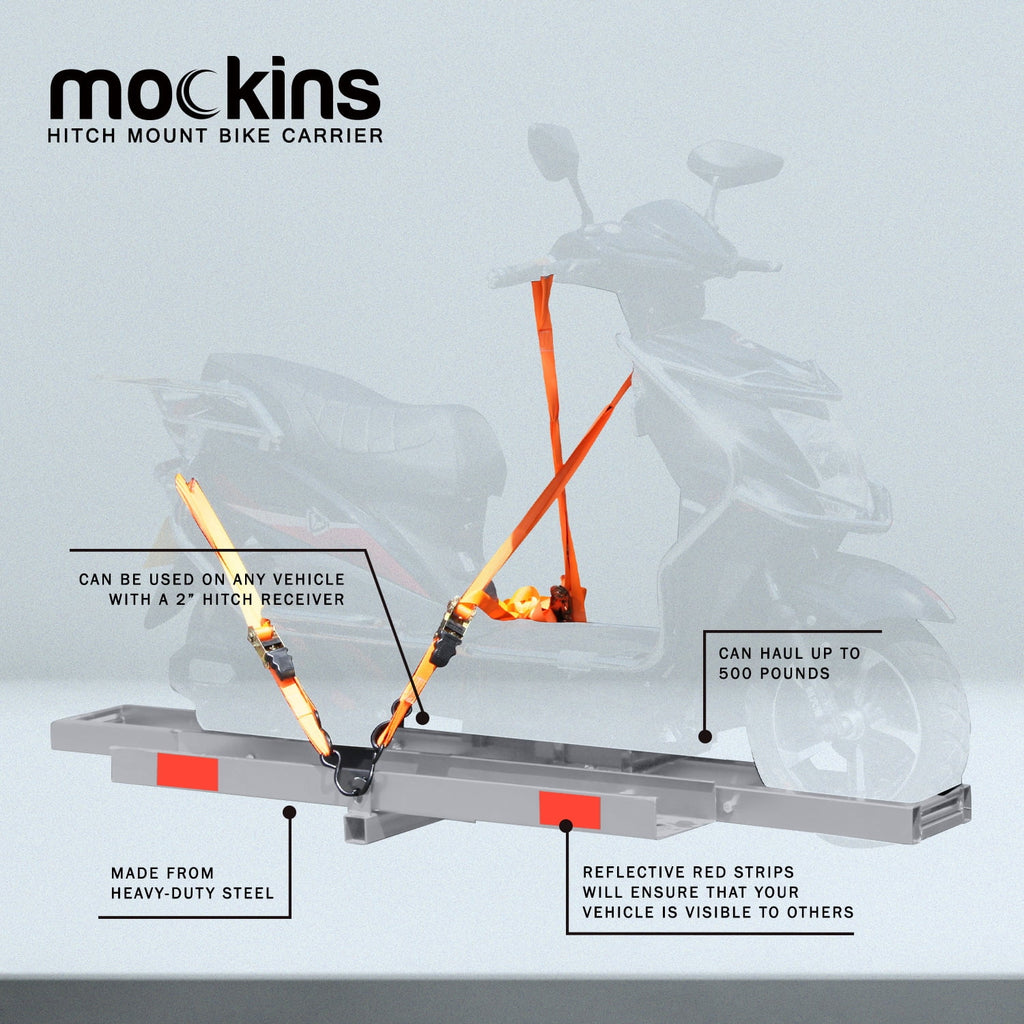73" Stainless Steel Dirt Bike Hitch Mount Carrier with Ramp K1091