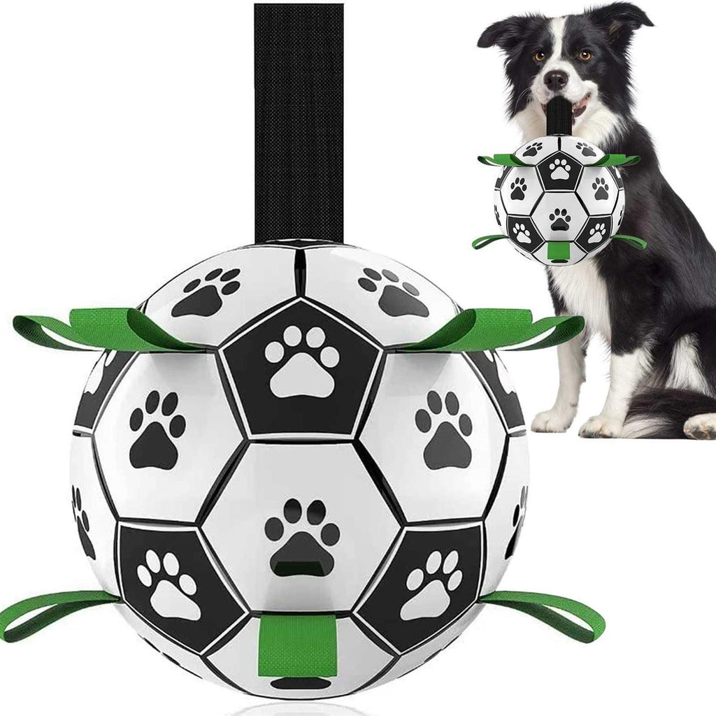 Dog Toys Soccer Ball with Straps P79773