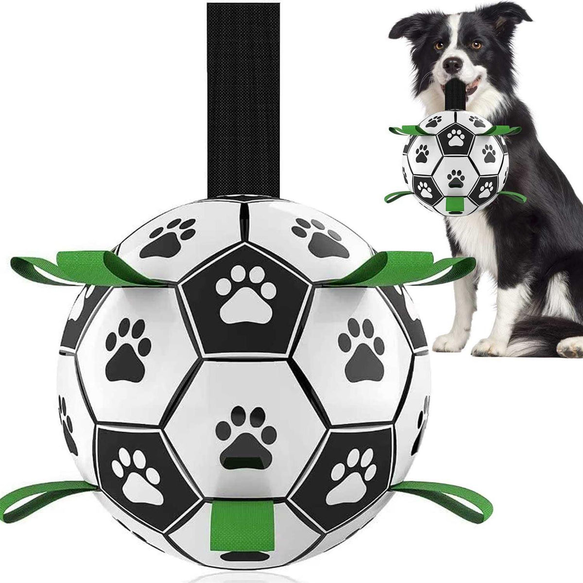 Dog Toys Soccer Ball with Straps P79773
