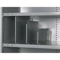Vertical Shelf Divider, 20 ga, Gray, PK12 D8217