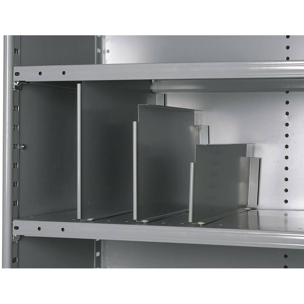 Vertical Shelf Divider, 20 ga, Gray, PK12 D8217