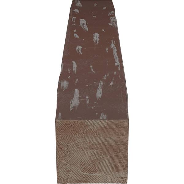 Pecky Cypress Faux Wood Fireplace Mantel, Aged Pecan C8613