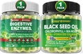 Black Seed Oil Chlorophyll Sea Moss Digestive Enzymes Probiotics Gummies G905408