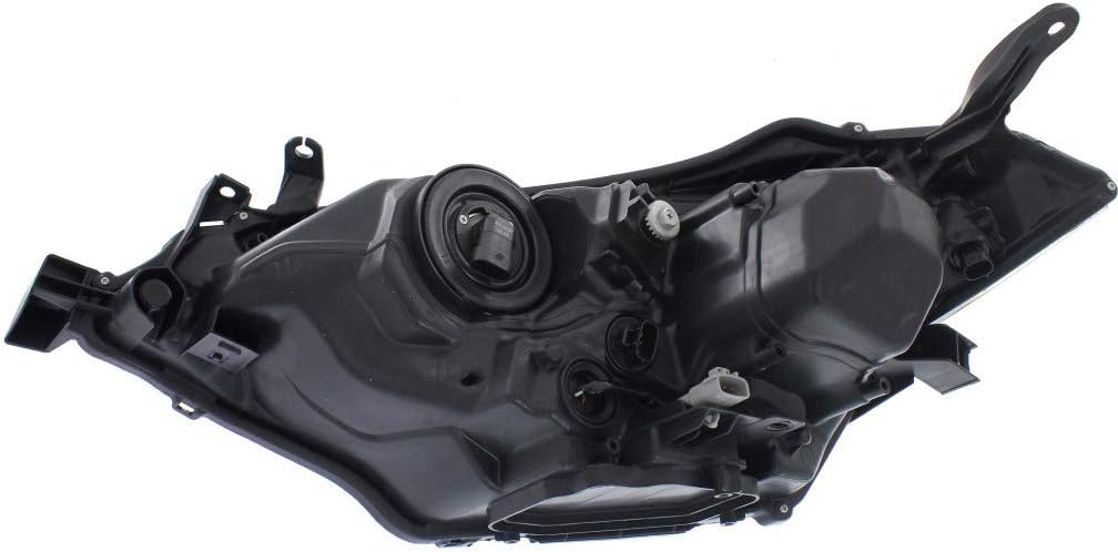 Headlight Assembly for Toyota Corolla 2014 2015 2016 Passenger Side Black Housing A7702