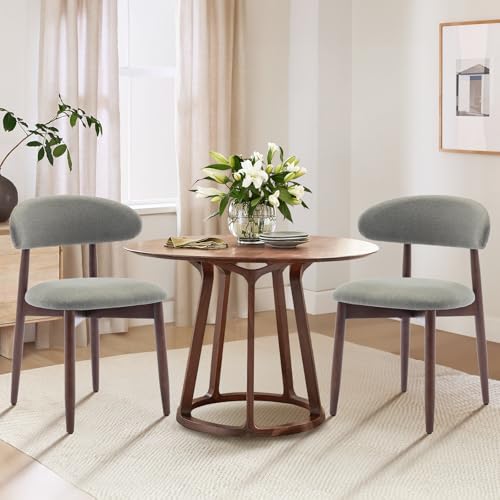 Green Fabric Upholstered Dining Chairs Set of 4 G464