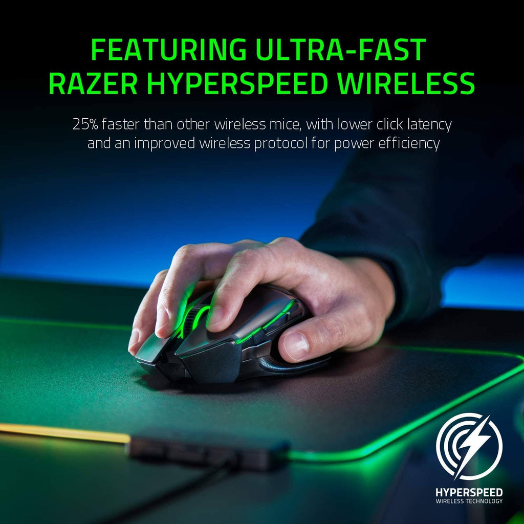 Black Wireless Optical Gaming Mouse V477