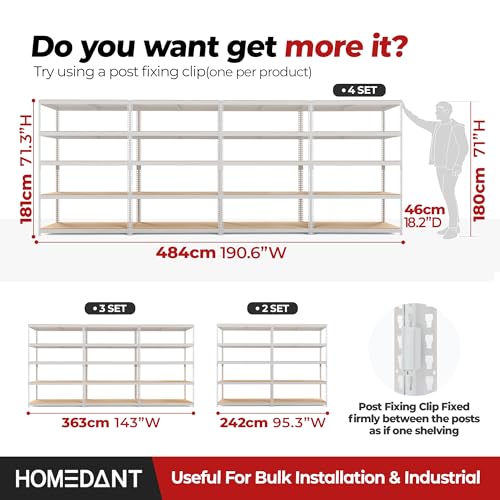 5 Tier Heavy Duty Adjustable Metal Shelving Unit P266664
