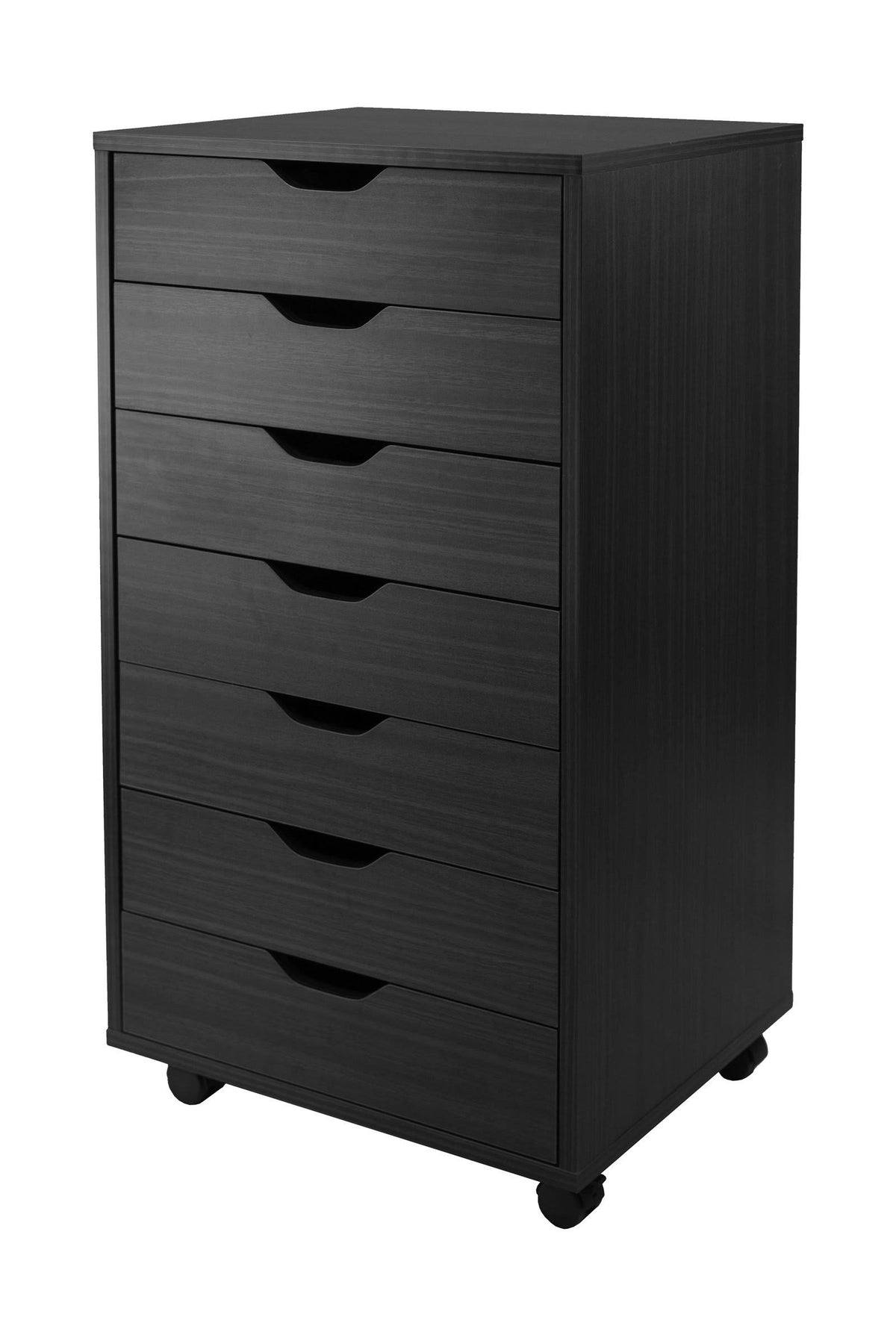 Black 7 Drawer Cabinet S527