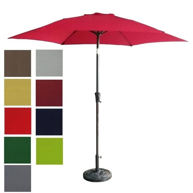 9 Feet Pole Umbrella with Carry Bag and Base W897