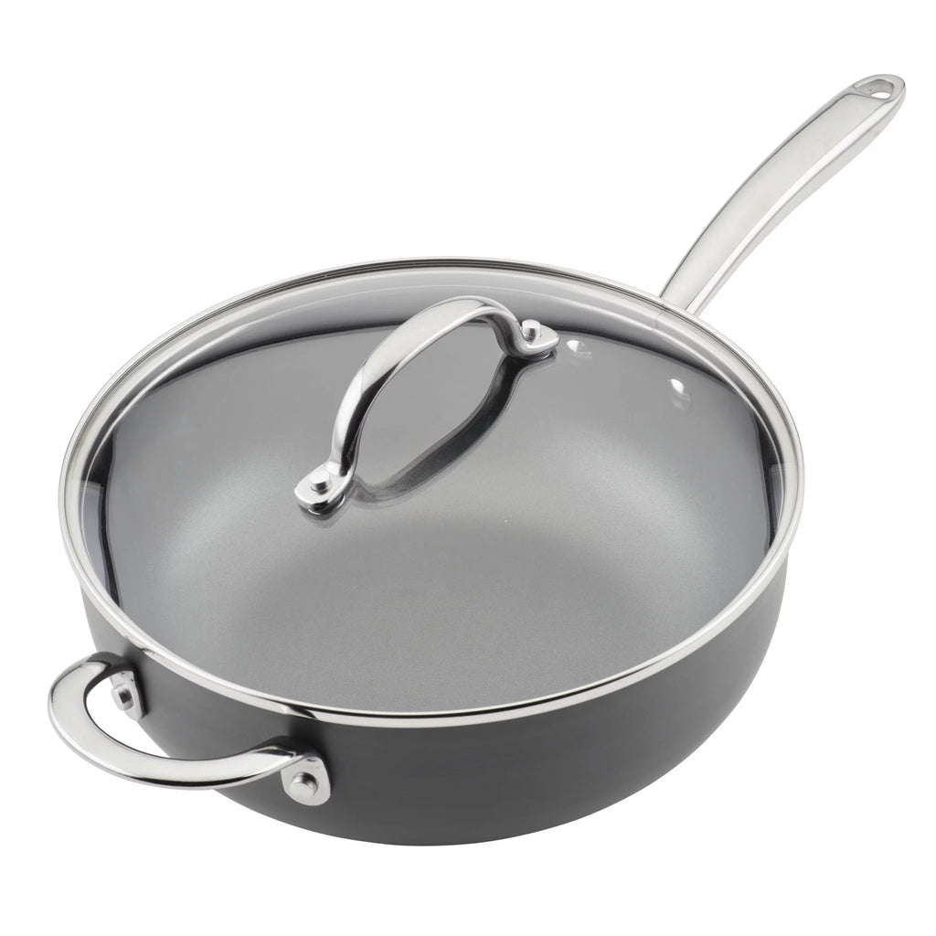 Hard Anodized Non-Stick Saucepan with Lid, 4 Quart R6917