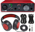 USB Audio Interface + Over-Ear Dynamic Stereo Headphones E47448
