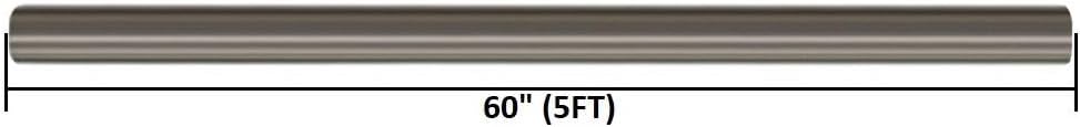 2.5 inch OD 5 feet long Stainless Steel Straight Exhaust Pipe Pack of 2 G546106