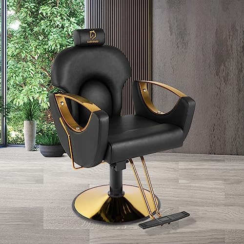 Pink Hydraulic Reclining Barber Chair Y303
