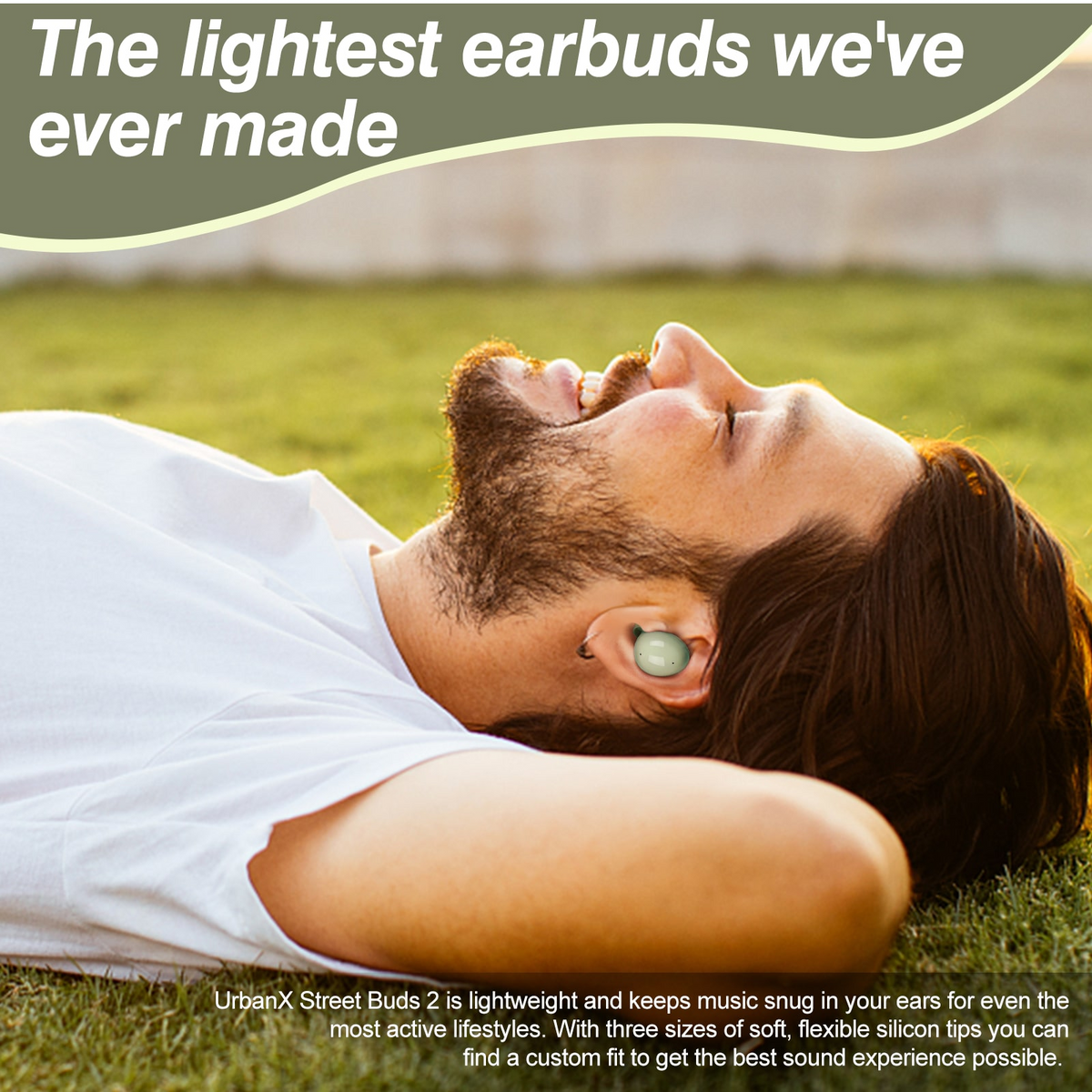 Truly Wireless Bluetooth Headphones with Noise Isolation, Dual Dynamic Microphone A3389