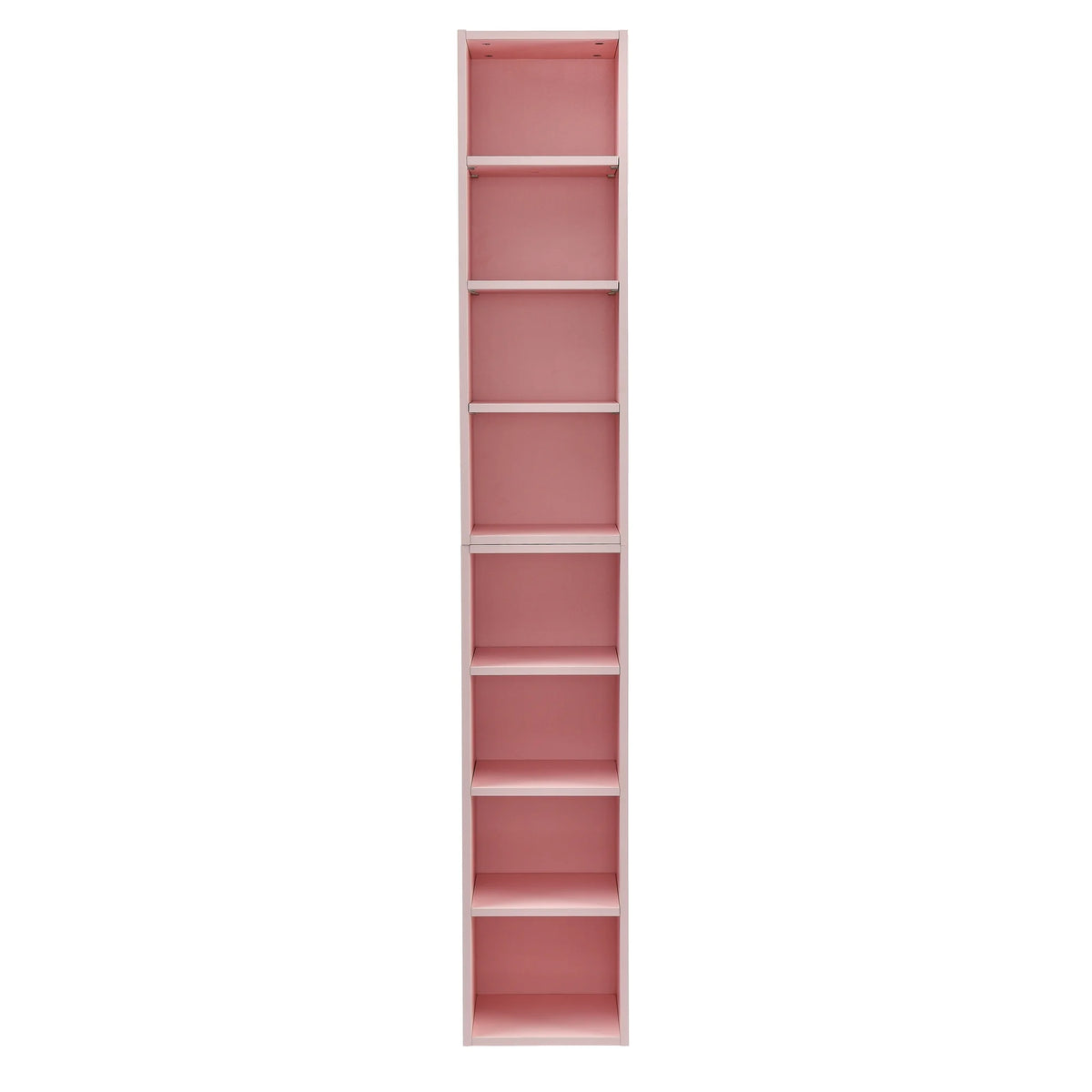 8-Tier Tall Narrow Bookcase with Adjustable Shelves E50569