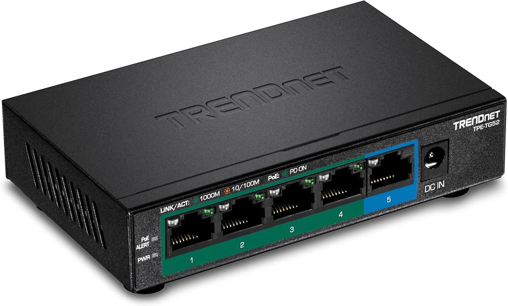 5-Port Gigabit PoE+ Switch, Black C7199