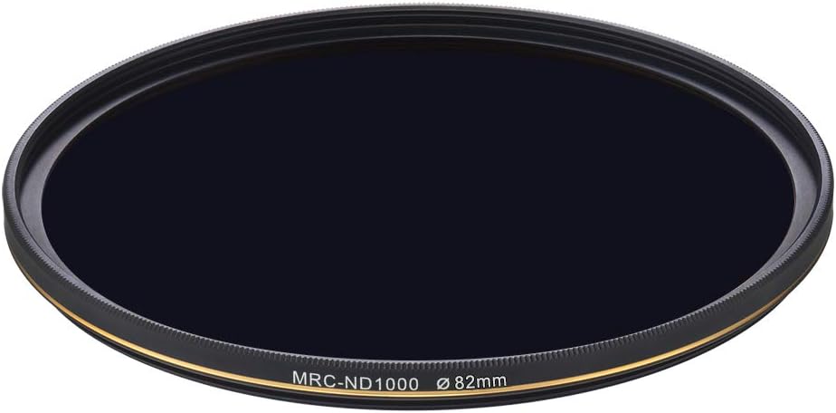 82mm ND 1000 Filter, 10 Stop Neutral Density Filter, 16-Layer Coated, German Optics Glass, Weather-Seal, Lens Cloth Pack of 2 H581