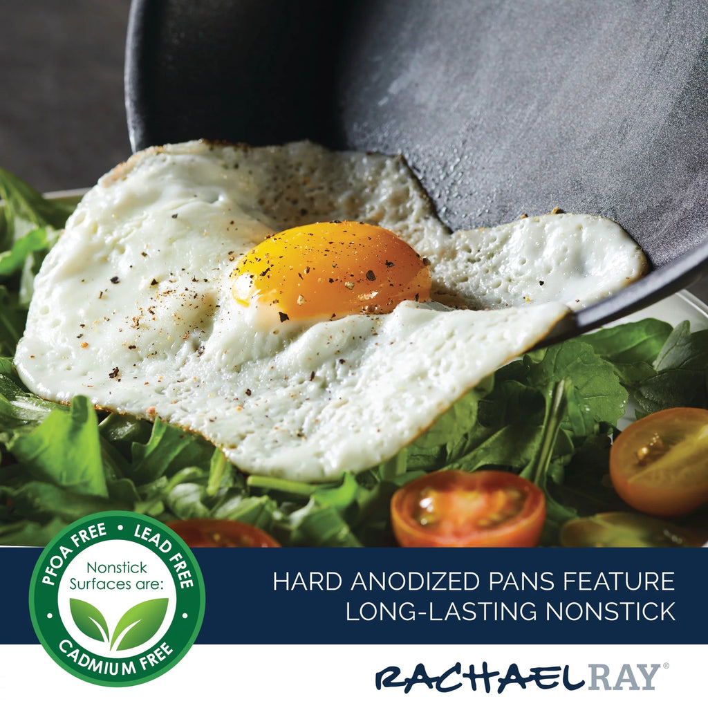 Hard Anodized Non-Stick Saucepan with Lid, 4 Quart R6917