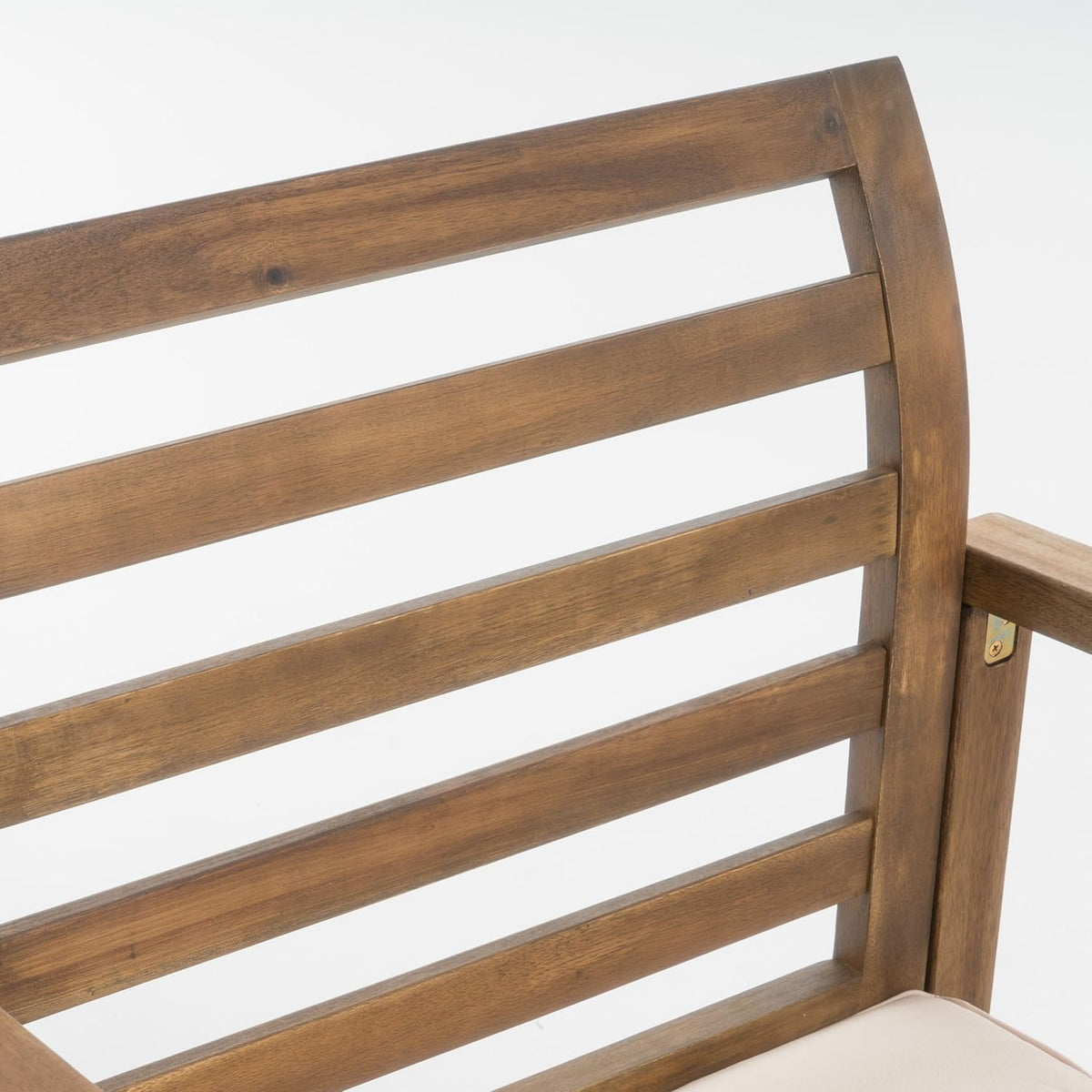 Acacia Wood Club Chairs 2-Pcs Set B22137