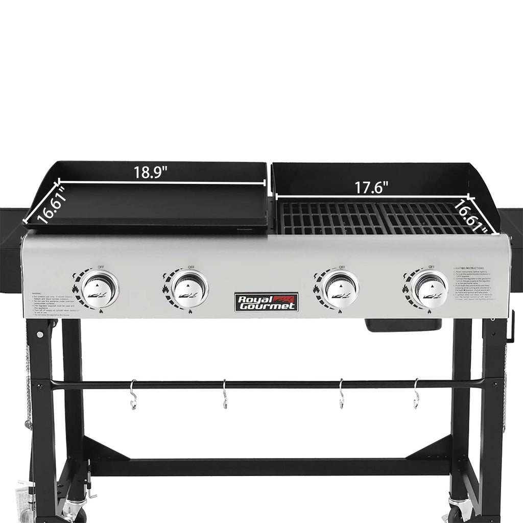 4-Burner Gas Grill and Griddle with Cover Z7203