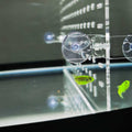 Clear Aquarium Divider with Suction Cups B32515