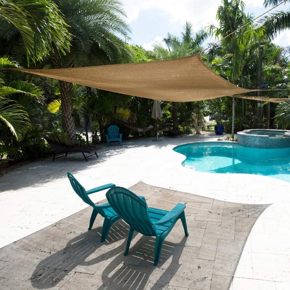 13’x16’ Earthy Yellow Sun Shade Sail Canopy J491