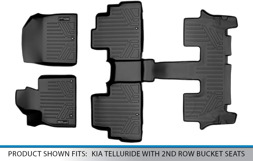 Black 3 Row Floor Mat Liner Set J32069