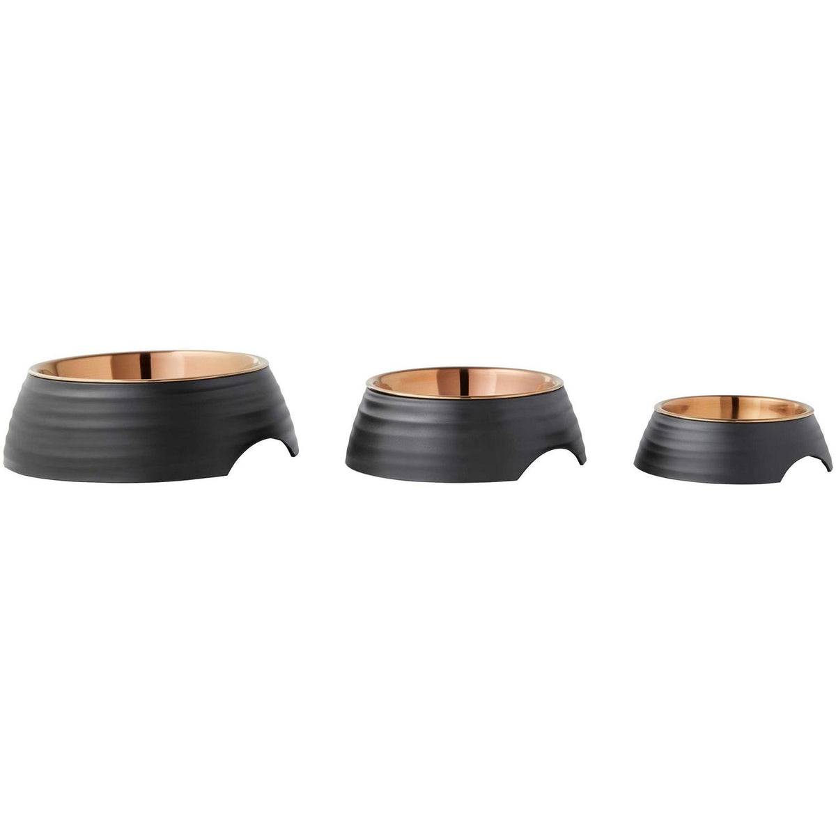 Matte Black Stainless Steel Dog & Cat Bowl S169