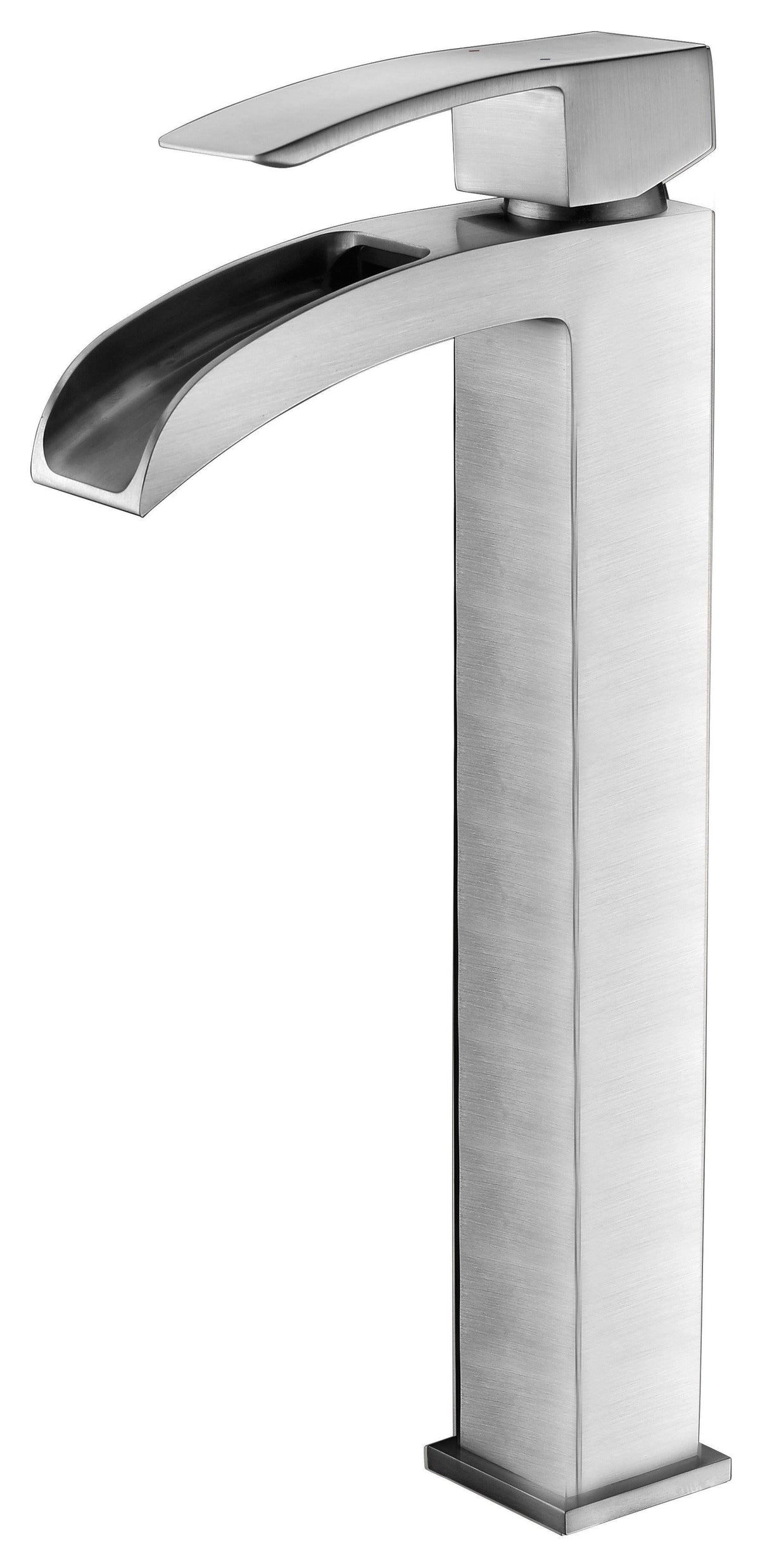 Matte White Man Made Stone Vessel Sink with Brushed Nickel Faucet V2531