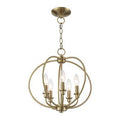 Antique Brass 5 - Light Globe Chandelier Z666470