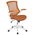 Tan/White Mid-Back Mesh Office Chair E2130