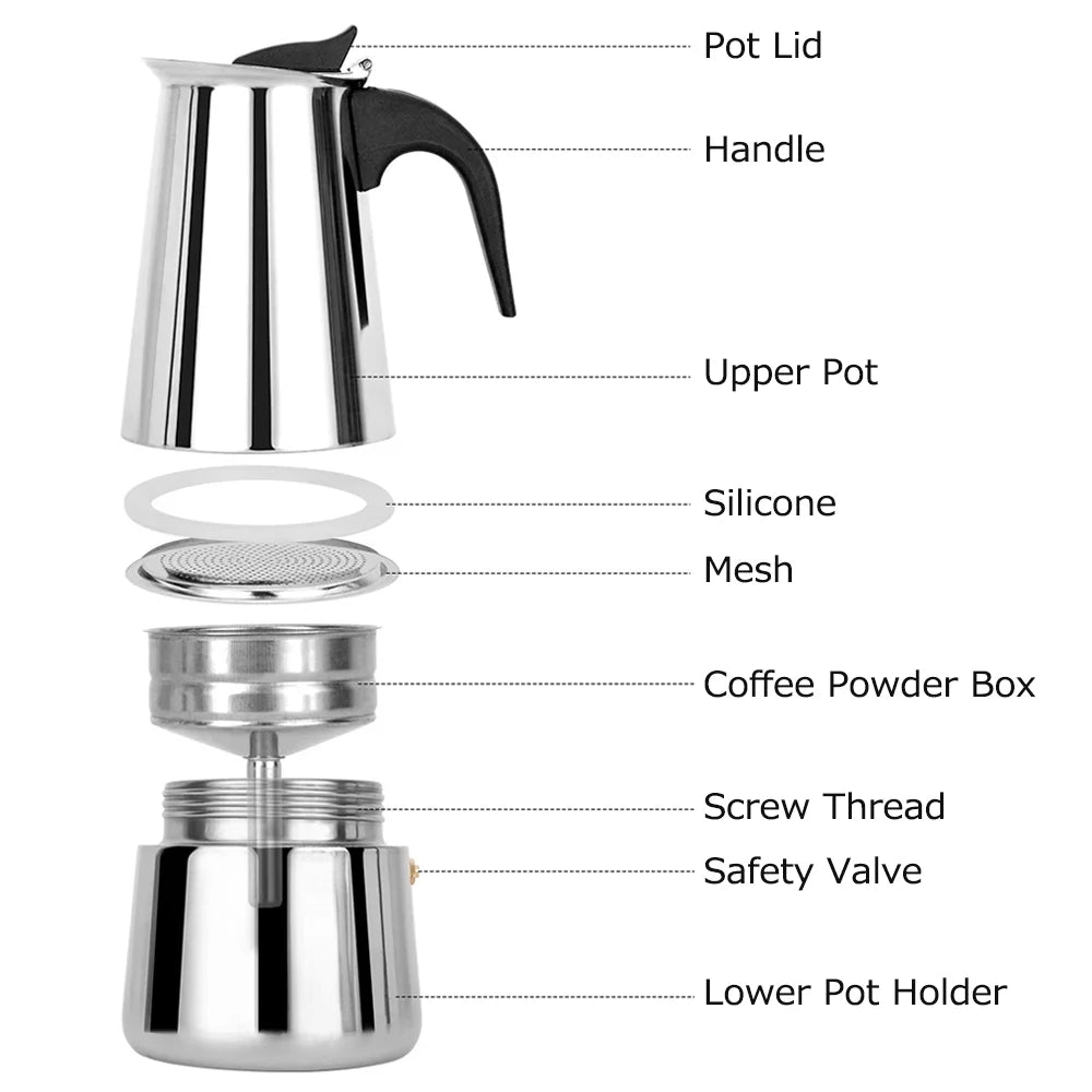 Stainless Steel Electric Coffee Maker L655184