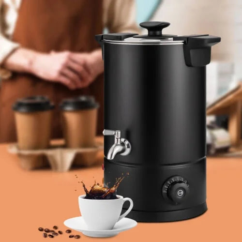 8L Stainless Steel Electric Coffee Urn Black 1000w Z9822
