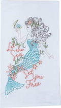 Mermaid Embroidered Flour Sack Towel H938