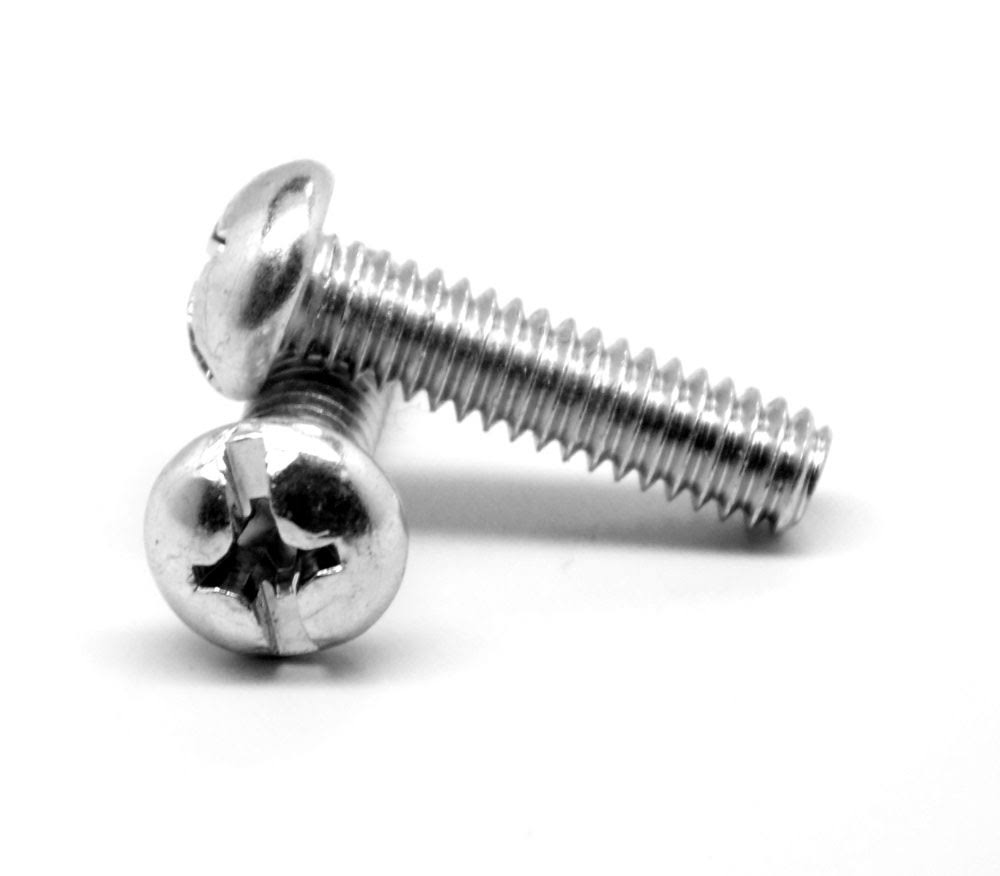 #10-24 x 3/8 Coarse Thread Machine Screw Pan Head Zinc Plated N14344