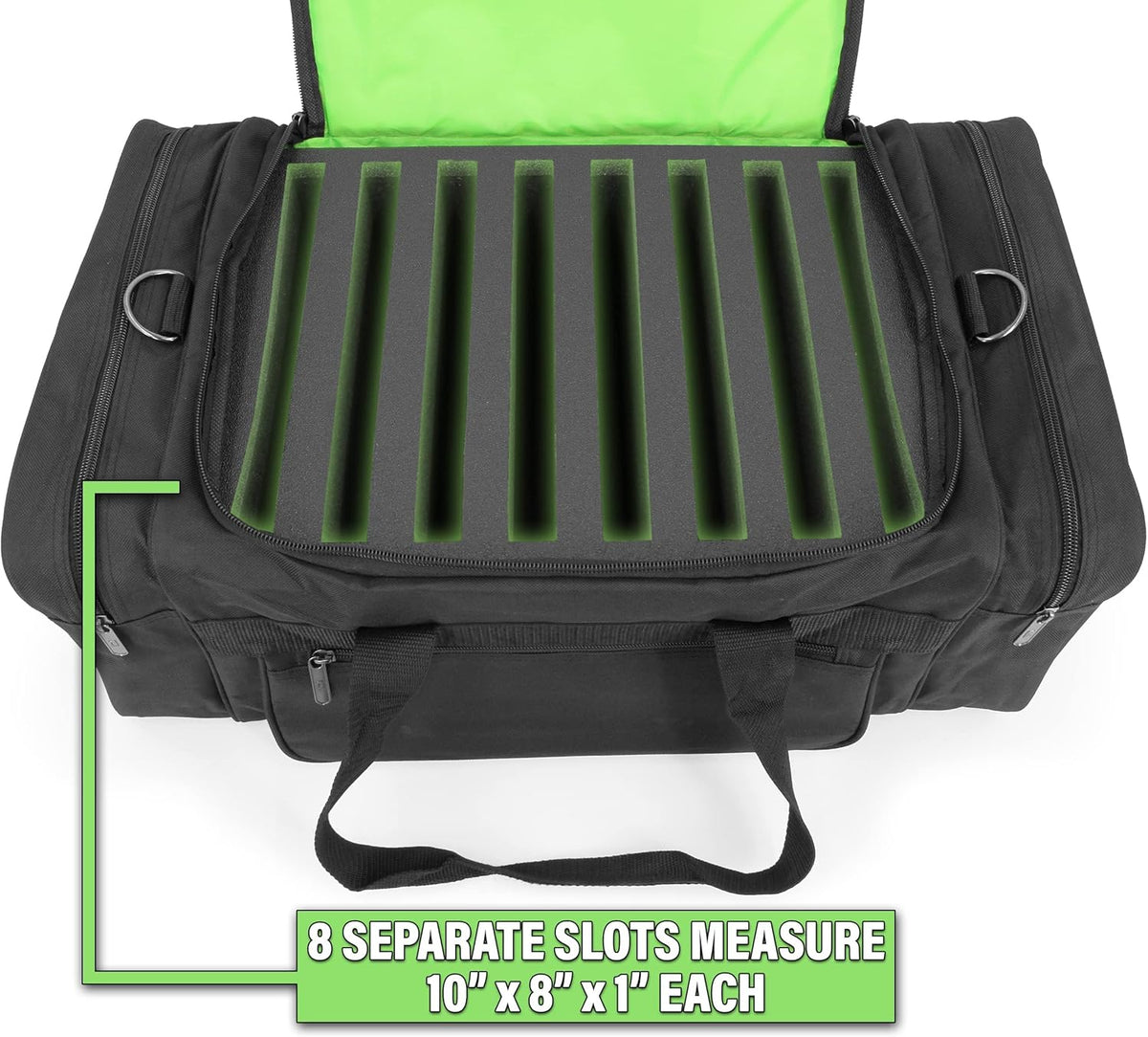 DJ Case Cable File Bag with Padded Walls and Cable Storage Dividers I4020