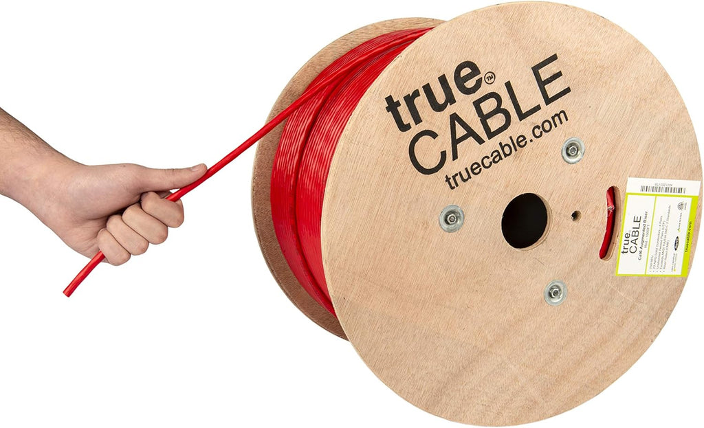 Pink 1000ft Cat6A Riser UTP Bulk Ethernet Cable J57189