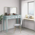 Light Green Small Writing Desk with Drawers S392327