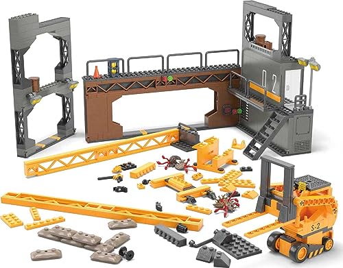 634 Pieces Building Toys Set with 4 Micro Action Figures S5745