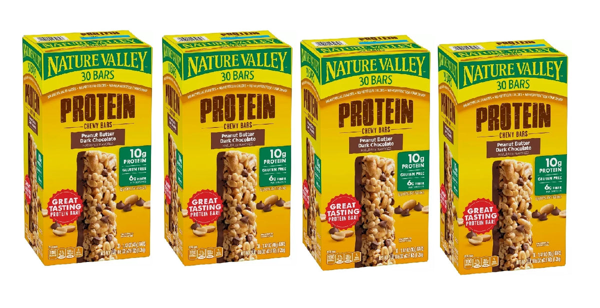 Peanut Butter Dark Chocolate Protein Chewy Bars 30 pk T8741
