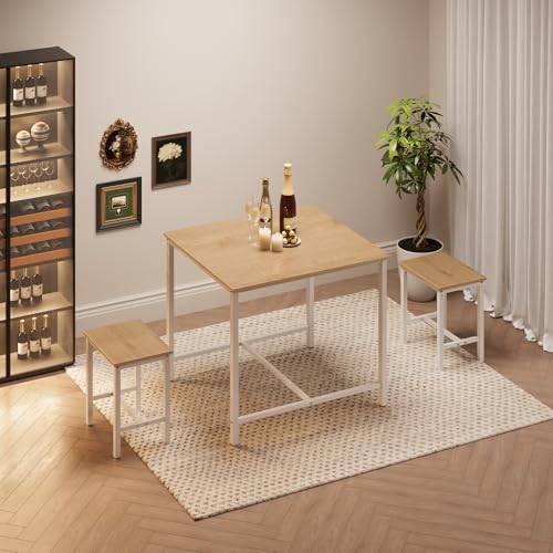3-Piece Industrial Dining Table Set U131172