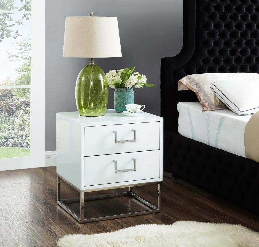 White Gold Nova Side Table A17667