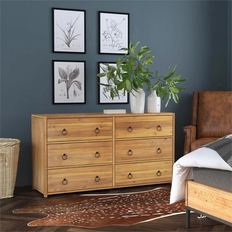 6-Drawer Engineered Wood Double Dresser N31842
