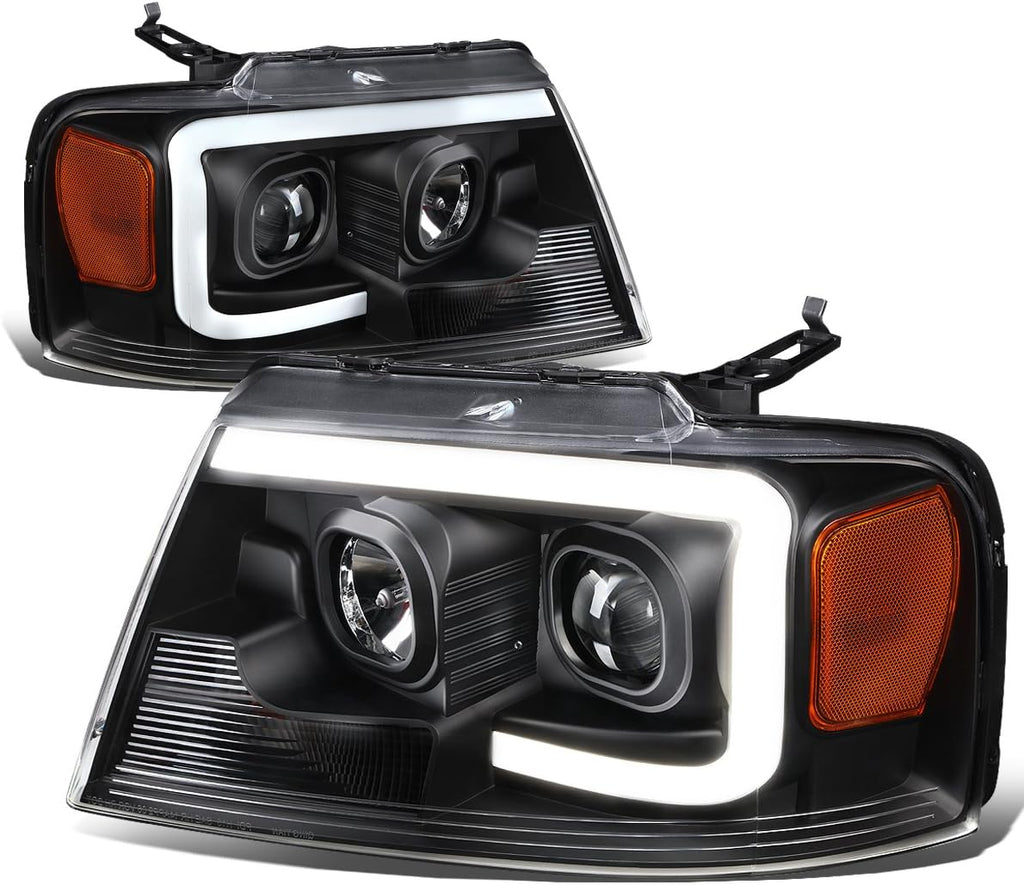 Black Housing LED Projector Headlights Assembly J18432