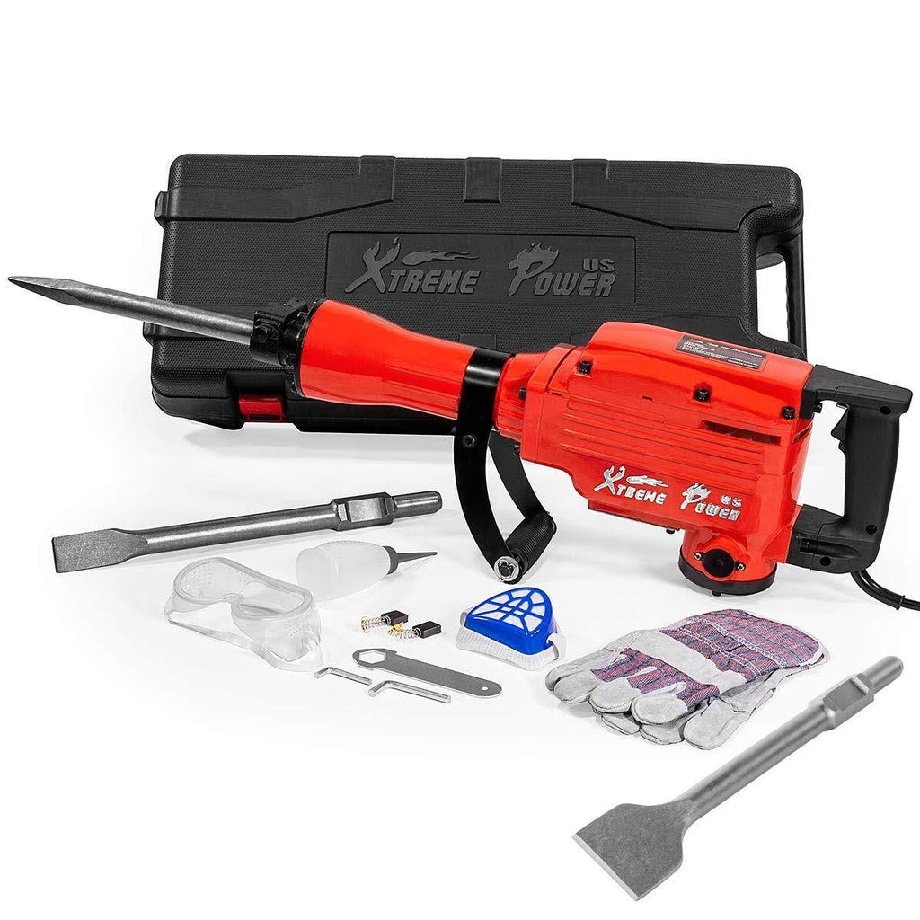 2200W Electric Demolition Jack Hammer Concrete Breaker with Carrying Case V800308