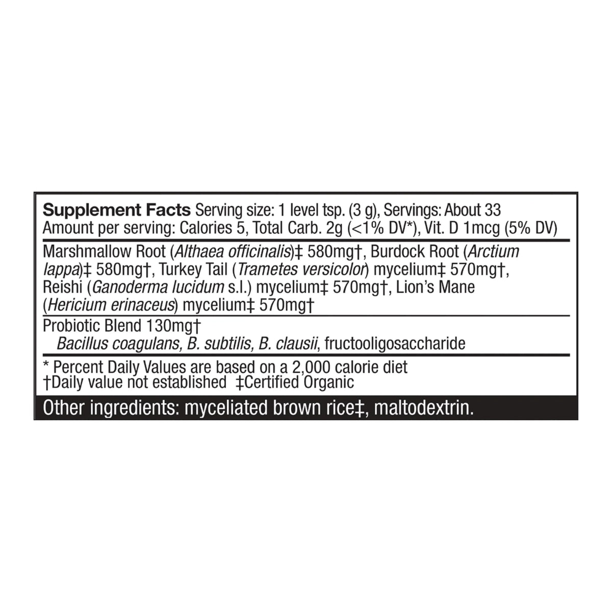 MycoBotanicals Microbiome Powder 3.5 oz S618