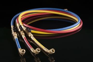 R410A 4-Valve Manifold with Hoses Z59521